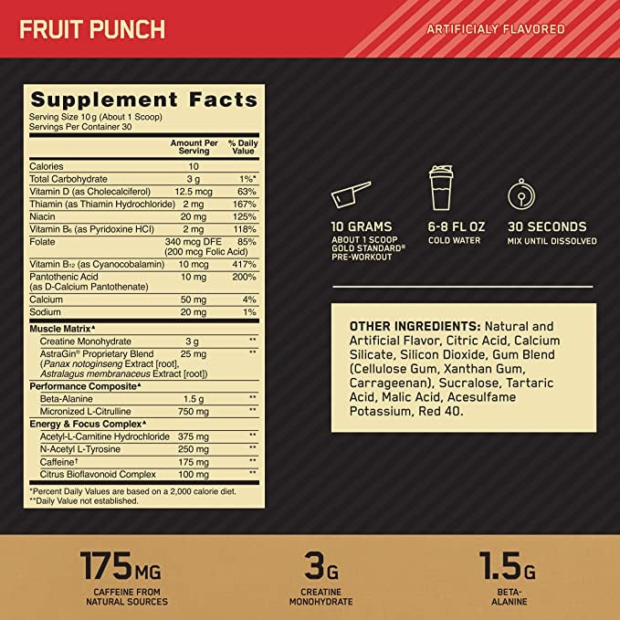 GOLD STANDARD PRE-WORKOUT