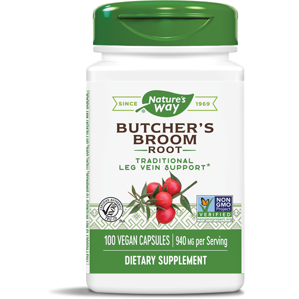 Nature's Way Butcher's Broom Root, Traditional Leg Vein Support