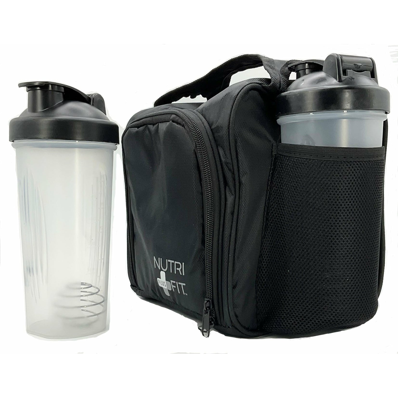 NUTRIFIT Meal Prep Bag for the Active Live Style with 6 food Containers, Shakers, and Vitamin Carrier