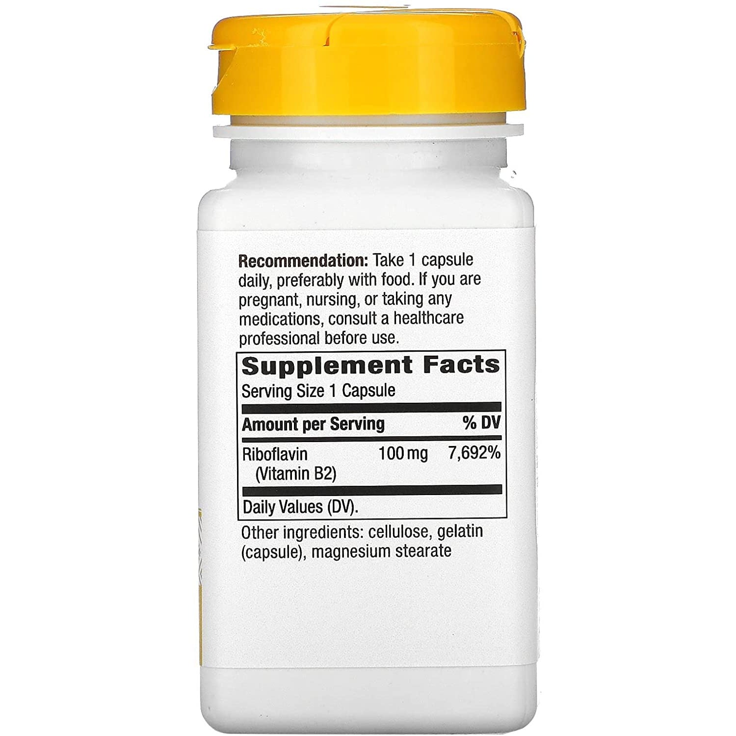 Nature's Way Riboflavin Vitamin B2, Supports Cellular Energy Production*, 100mg per Serving